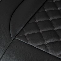 Seat covers for BMW X1 from 2009 in black model New York