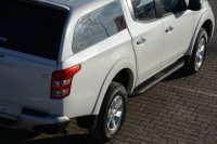 Running Boards suitable for Mitsubishi L200 from 2015 Ares black with T&Uuml;V