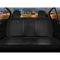 Seat covers for BMW X3 from 2003 in black model New York