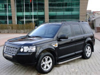 Running Boards suitable for Land Rover Freelander 2   2007-2015 Hitit chrome with T&Uuml;V