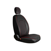 Seat covers for Cadillac XTS from 2011 in black red model New York