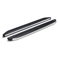 Running Boards suitable for Citroen C4 Aircross from 2012 Ares chrome with T&Uuml;V