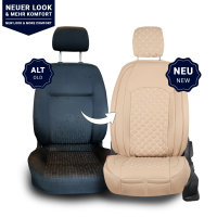 Seat covers for Citroen Berlingo from 2008 in beige model New York