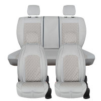 Seat covers for Daihatsu Terios from 2006 in grey model New York
