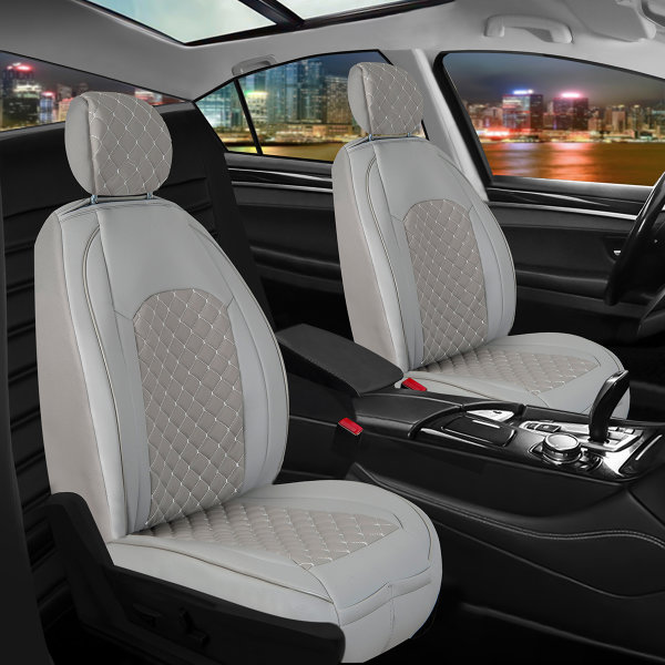 Seat covers for Dodge Caliber from 2006-2012 in grey model New York