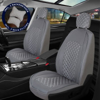 Seat covers for Fiat Freemont from 2011 in dark grey model New York
