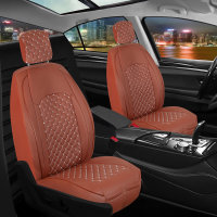 Seat covers for Fiat Punto from 1999 in cinnamon model New York