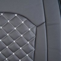Seat covers for Ford Courier from 2014 in dark grey model New York