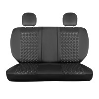 Seat covers for Ford Kuga from 2008 bis Heute in black white model New York