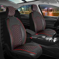 Seat covers for Ford Ranger from 2006 in black red model New York