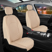 Seat covers for Hyundai Accent from 2005 in beige model New York