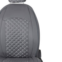 Seat covers for Hyundai Tucson from 2006 in dark grey model New York