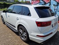 Running Boards suitable for Audi Q7 from 2015 Hitit black with T&Uuml;V