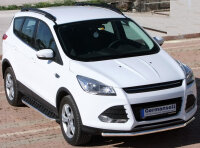 Running Boards suitable for Ford Kuga from 2013-2016 Hitit chrome with T&Uuml;V