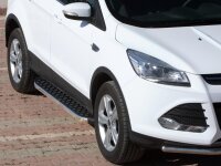 Running Boards suitable for Ford Kuga from 2013-2016 Hitit chrome with T&Uuml;V