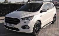 Running Boards suitable for Ford Kuga from 2013-2016 Hitit chrome with T&Uuml;V