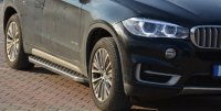 Running Boards suitable for BMW X5 2013-2018 Hitit chrome with T&Uuml;V