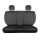 Seat covers for Lexus LX from 2008 in black white model New York