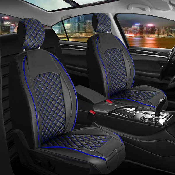 Seat covers for Lexus RC from 2014 in black blue model New York