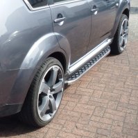 Running Boards suitable for Citroen C4 Aircross from 2012 Hitit chrome with T&Uuml;V