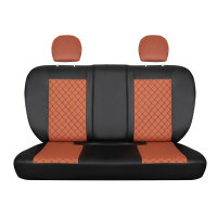 Seat covers for Mercedes Benz E Klasse from 2002 in cinnamon black model New York