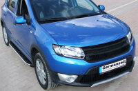 Trittbretter passend f&uuml;r Dacia Sandero Stepway 2009-2021 Hitit Chrom mit T&Uuml;V