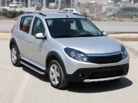 Trittbretter passend f&uuml;r Dacia Sandero Stepway 2009-2021 Hitit Chrom mit T&Uuml;V