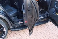 Running Boards suitable for Dacia Sandero Stepway from 2009 Ares black with T&Uuml;V
