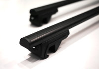 Roof racks Fiat Doblo from year of construction 2010 made of aluminum in black 130cm