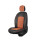 Seat covers for Nissan Juke from 2010 in cinnamon black model New York