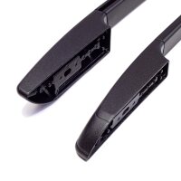 Roof Rails suitable for Fiat Doblo II long Cargo Maxi from 2010 aluminium black