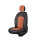 Seat covers for Nissan Qashqai from 2007 in cinnamon black model New York