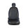 Seat covers for Peugeot 108 from 2014 in black blue model New York