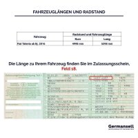 Dachreling passend f&uuml;r Fiat Talento L1 Bj. 2016-2022 Aluminium Hochglanzpoliert
