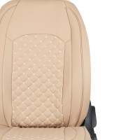 Seat covers for Peugeot 4007 from 2007 bis 2012 in beige model New York