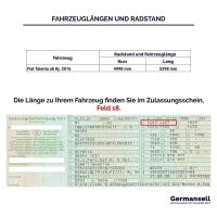 Dachreling passend f&uuml;r Fiat Talento L2  Bj. 2016-2022  Alu Schwarz