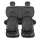 Seat covers for Peugeot 4007 from 2007 bis 2012 in black white model New York