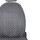 Seat covers for Porsche Cayenne from 2002 in dark grey model New York