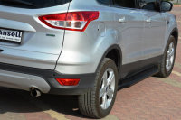 Running Boards suitable for Ford Kuga from 2013-2016 Ares black with T&Uuml;V