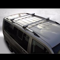 Roof Racks Ford Transit L1-L2 made of aluminum in chrome 130cm