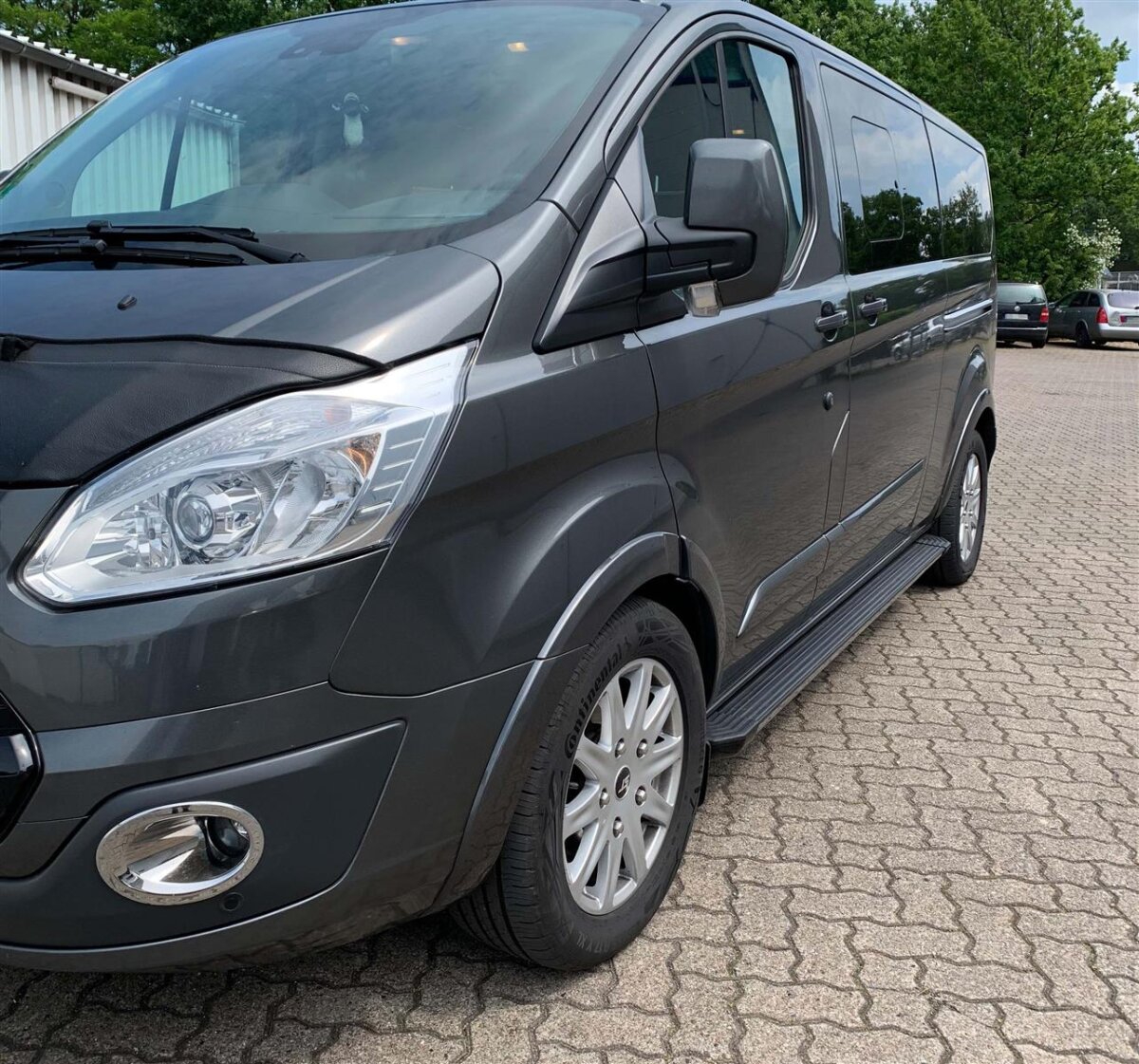 OMAC Trittbretter Starres Trittbrett Für Ford E-Transit Radstand 3.300 Mm Schweller Transit Custom 2012-2020