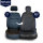 Seat covers for Skoda Citigo from 2011 in black blue model New York