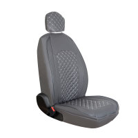 Seat covers for Skoda Kodiaq from 2017 in dark grey model New York