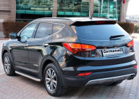 Running Boards suitable for Hyundai Santa Fe 2012-2018 Hitit chrome with T&Uuml;V