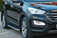 Running Boards suitable for Hyundai Santa Fe 2012-2018 Hitit chrome with T&Uuml;V