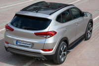 Running Boards suitable for Hyundai Tucson 2015-2018 Ares chrome with T&Uuml;V