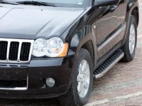 Running Boards suitable for Jeep Grand Cherokee Type WH 2005-2010 Hitit chrome T&Uuml;V