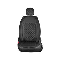 Seat covers for Suzuki Grand Vitara from 2005 bis 2015 in black model New York