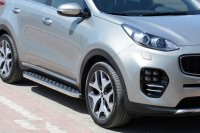 Running Boards suitable for Kia Sportage 4 from 2015 Hitit chrome with T&Uuml;V