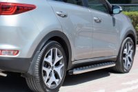 Running Boards suitable for Kia Sportage 4 from 2015 Hitit chrome with T&Uuml;V